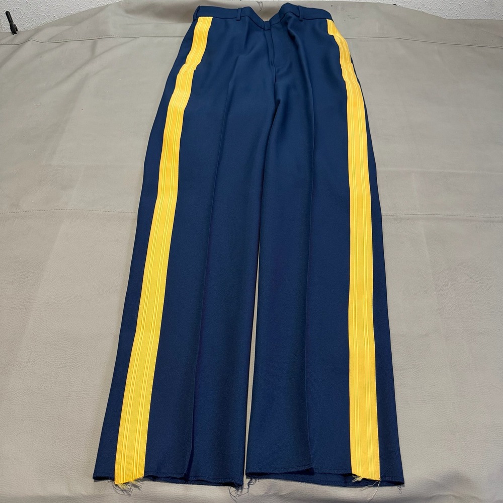 New VTG Flying Cross US Army Men Officer Pant 34Rx36 Blue Stripe Fechheimer